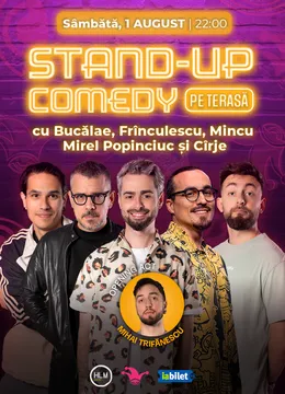 The Fool Terasa: Stand-up comedy cu Cîrje, Frînculescu, Mincu, Bucălae și Mirel Popinciuc