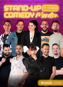 The Fool: Stand-up Comedy Maraton pe terasă cu: Ioana State, Mane Voicu, Gherghe, Cîrje, Florin, Dobrotă, Teodora Nedelcu, Geo Adrian, Claudiu Popa și George Dumitru