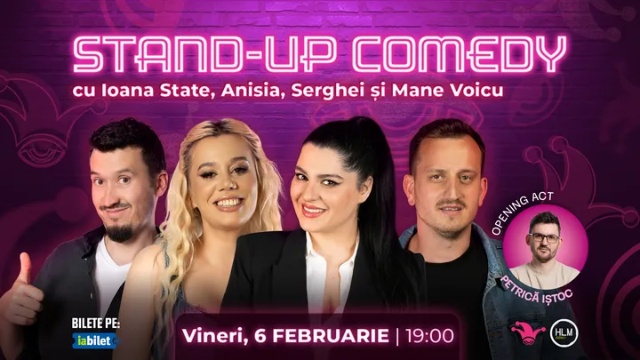 The Fool: Stand-up comedy cu Anisia, Serghei, Ioana State și Mane Voicu