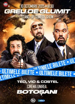 Botoşani: Greu de glumit cu Teo, Vio și Costel | Stand Up Comedy Show