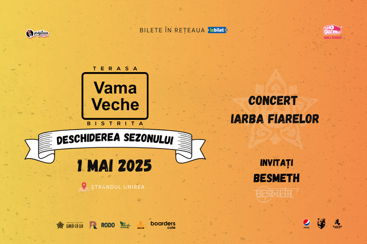 Bistrita: 1 mai la Terasa Vama Veche | Concert iarba Fiarelor