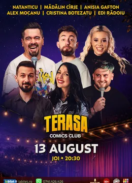 Stand-up cu Natanticu, Anisia, Cîrje, Mocanu, Edi Rădoiu și Cristina pe Terasa ComicsClub!