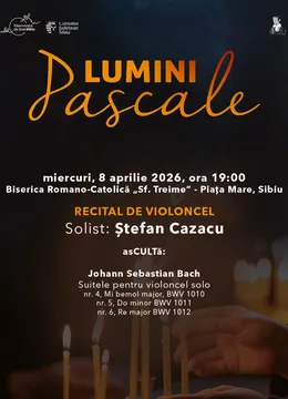 Sibiu: Lumini Pascale – Recital de violoncel