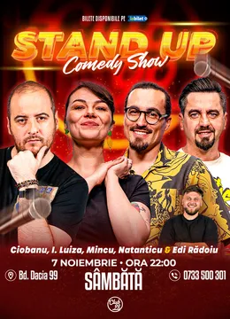 Stand-up Comedy cu Andrei Ciobanu, Ioana Luiza, Mincu, Natanticu - Edi Rădoiu la Club 99