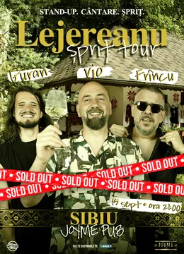 Sibiu: Stand Up Comedy Show Vio, Frîncu și Guran - Lejereanu Spriț Tour