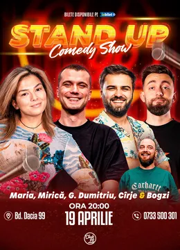 Stand-up Comedy cu Maria Popovici, Mirică, Gabi Dumitriu, Cîrje - Bogzi la Club 99