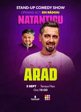 Arad: Stand-up Comedy cu Natanticu și Edi Rădoiu
