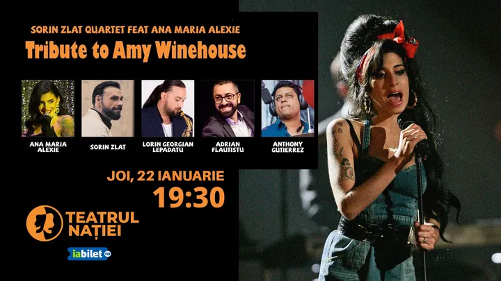 Ploiesti: Sorin Zlat Quartet feat Ana Maria Alexie: „Back to Black - Tribute to Amy Winehouse”