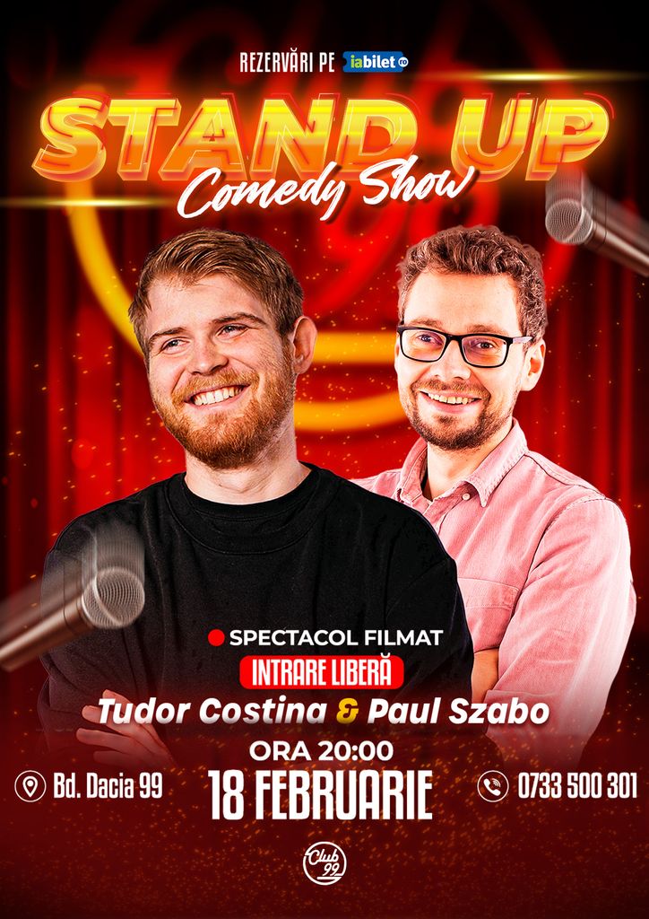 Tudor Costina & Paul Szabo | Stand-Up Comedy Show la Club99