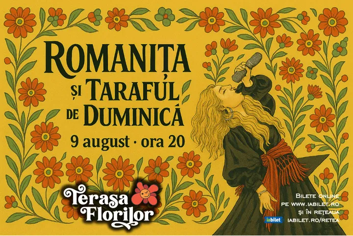 Concert Romanița și Taraful de Duminică, la Terasa Florilor!