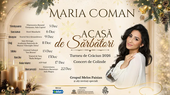 Turneu Maria Coman - Acasă de Sărbători