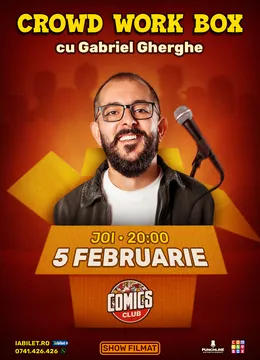 Filmare Stand-up CrowdWork cu Gherghe la ComicsClub!