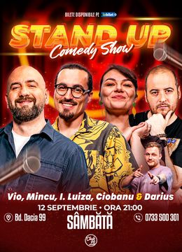 Stand-up Comedy cu Vio, Mincu, Ioana Luiza, Andrei Ciobanu - Darius Grigorie la Club 99
