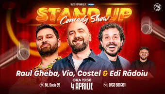 Stand-up Comedy cu Raul Gheba, Vio, Costel - Edi Rădoiu la Club 99