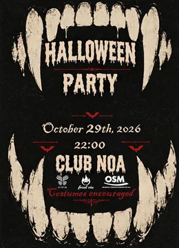 Afiș: Halloween Party