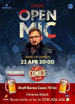 Stand-up Comedy OpenMic la ComicsClub