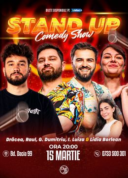 Stand-up Comedy cu Drăcea, Ioana Luiza, Gabi Dumitriu, Raul Gheba - Lidia Borlean la Club 99