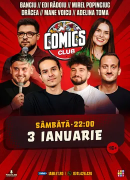 Stand-up cu Dracea, Mirel, Banciu, Mane, Adelina si Edi Radoiu la ComicsClub!