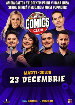 Stand-up cu Anisia, Alex Mocanu, Ioana Luiza, Păune, Mirel Popinciuc și Mirică ComicsClub!