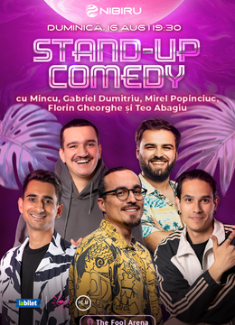 Nibiru: The Fool Arena ~ Stand-up comedy cu Mincu, Gabriel Dumitriu, Mirel Popinciuc, Florin Gheorghe și Teo Abagiu