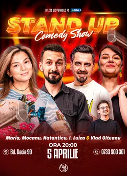Stand-up Comedy cu Maria Popovici, Mocanu, Natanticu, Ioana Luiza - Vlad Olteanu la Club 99