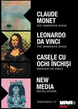 Leonardo Da Vinci + Claude Monet + Casele cu ochi inchisi & New Media Installations