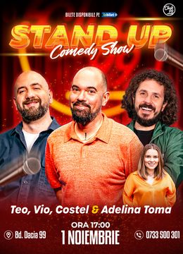 Stand-up Comedy cu Teo, Vio, Costel - Adelina Toma la Club 99