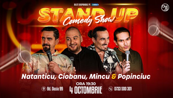Stand up Comedy cu Natanticu, Andrei Ciobanu, Mincu & Popinciuc