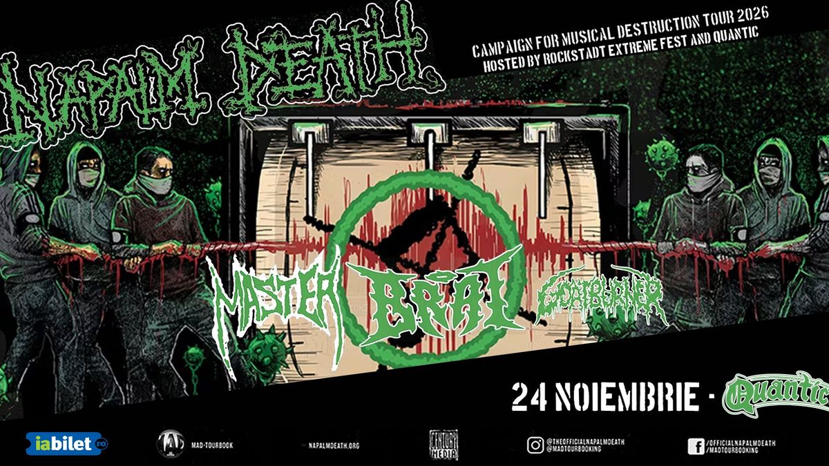 NAPALM DEATH, Master, Brat, Goatburner