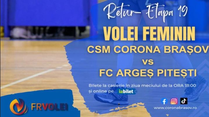 Brasov: Volei feminin  Corona Brașov - FC Arges Pitești