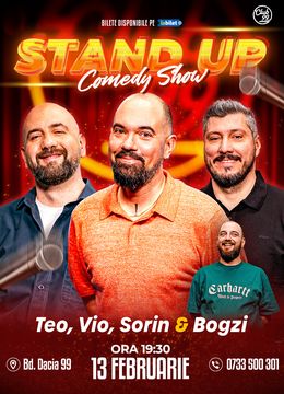 Stand-up Comedy cu Teo, Vio, Sorin Pârcălab - Bogzi la Club 99
