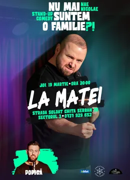 „Nu mai suntem o FAMILIE?!” Show nostalgic de stand-up cu Nae Nicolae