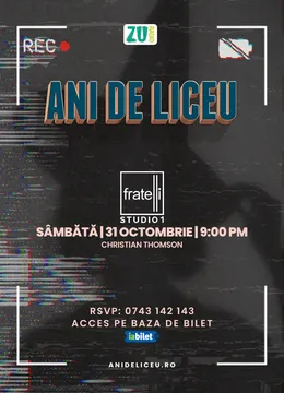 ANI DE LICEU – Halloween Edition ✩ FRATELLI Studio