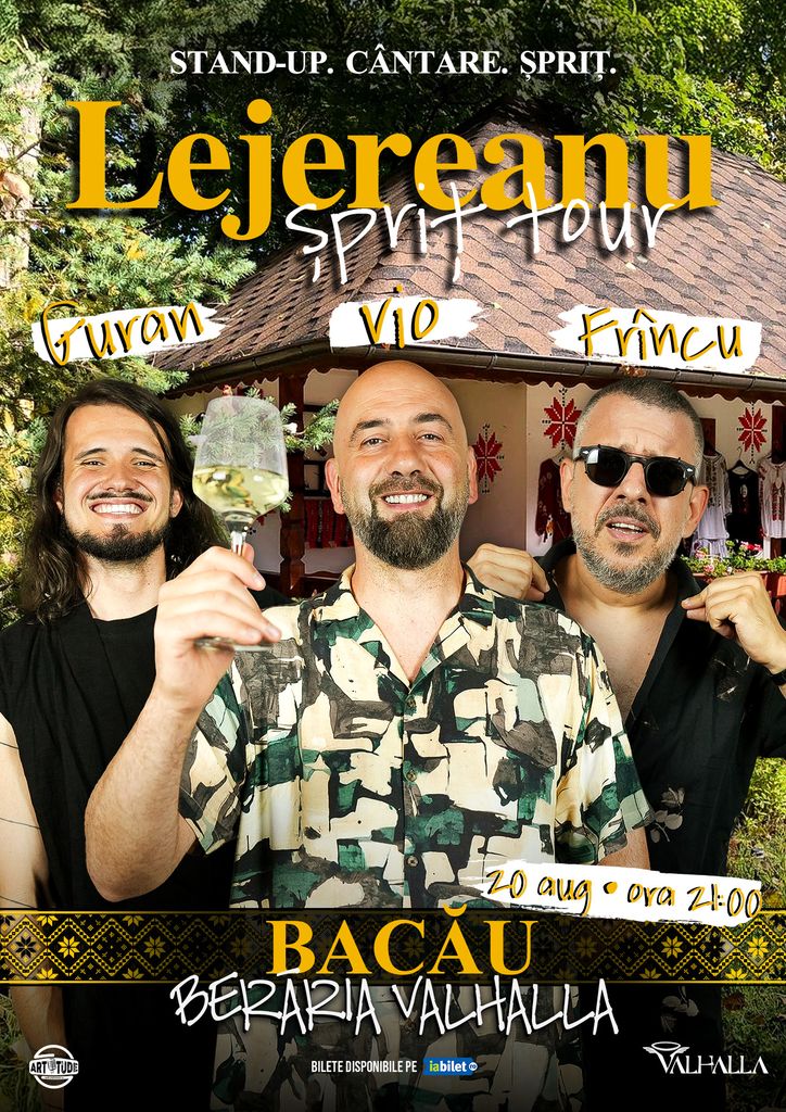 Bacau: Stand Up Comedy Show Vio, Frîncu și Guran - Lejereanu Spriț Tour