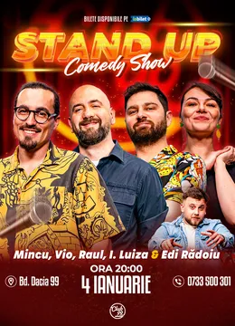 Stand-up Comedy cu Mincu, Vio, Raul Gheba, Ioana Luiza & Edi Rădoiu la Club 99