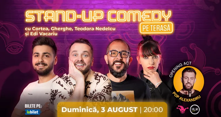 The Fool: Stand-up comedy cu Cortea, Gabriel Gherghe, Teodora Nedelcu și Edi Vacariu