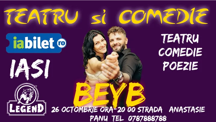 Iasi: Teatru si comedie - o experienta teatral-comedica unica
