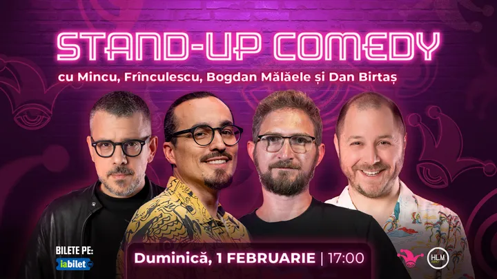 The Fool: Stand-up comedy cu Mincu, Frînculescu, Bogdan Mălăele și Dan Birtaș