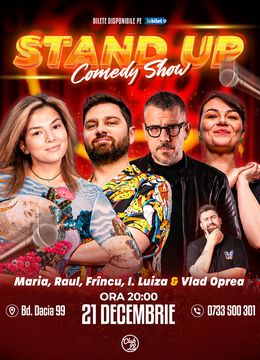 Stand-up Comedy cu Maria Popovici, Raul Gheba, Frîncu, Ioana Luiza - Vlad Oprea la Club 99