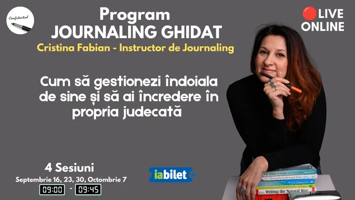 Journaling Ghidat - "Cum să gestionezi îndoiala de sine și să ai încredere în propria judecată"