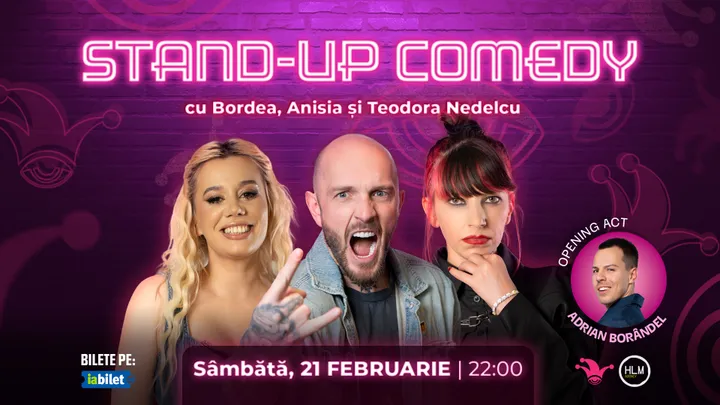 The Fool: Stand-up comedy cu Bordea, Drăcea și Teodora Nedelcu