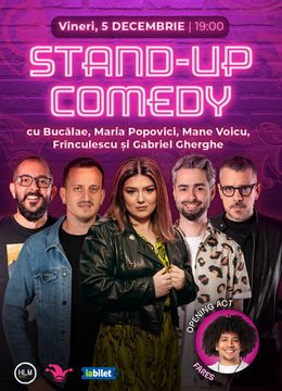 The Fool: Stand-up comedy cu Bucălae, Maria Popovici, Mane Voicu, Frînculescu și Gabriel Gherghe