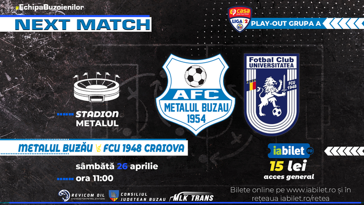 Metalul Buzău – FCU 1948 Craiova
