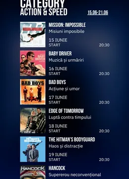 Cinema sub stele: Action & Speed Week