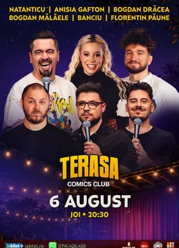 Stand-up cu Natanticu, Anisia, Banciu, Drăcea și Florentin Păune pe Terasa ComicsClub!