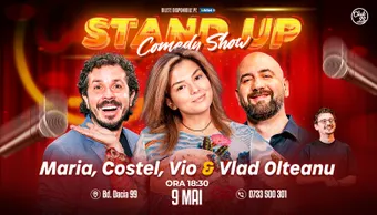 Stand-up Comedy cu Costel, Maria Popovici, Vio, Vlad Olteanu la Club 99