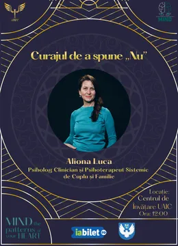 Iasi: MIND - Workshop: Curajul de a spune „Nu”