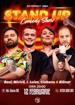 Stand-up Comedy cu Raul Gheba, Mirică, Ioana Luiza, Andrei Ciobanu - Marian Blănar la Club 99