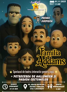 Familia Addams + Petrecere de Halloween