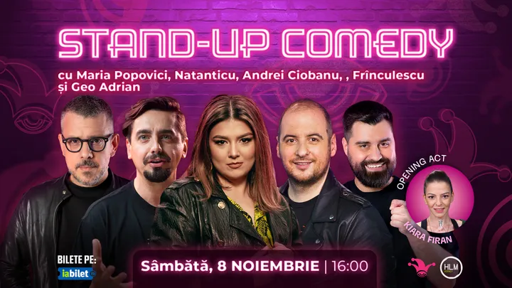 The Fool: Stand-up comedy cu Natanticu, Andrei Ciobanu, Maria Popovici, Frînculescu și Geo Adrian
